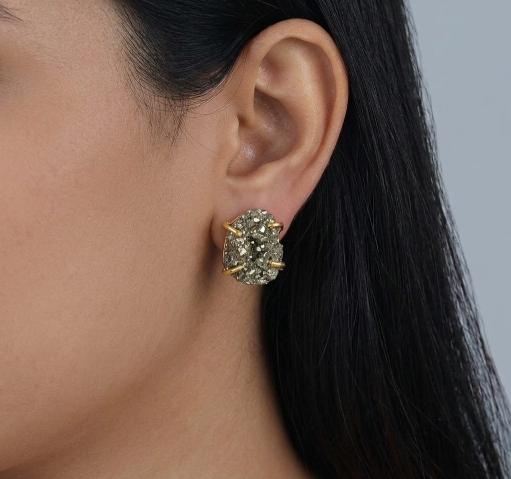 Prithvi Raw Stud Earrings