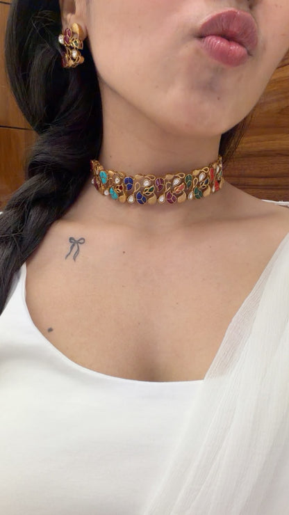 Mosaic Choker neck set