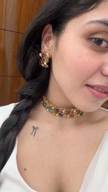 Mosaic Choker neck set