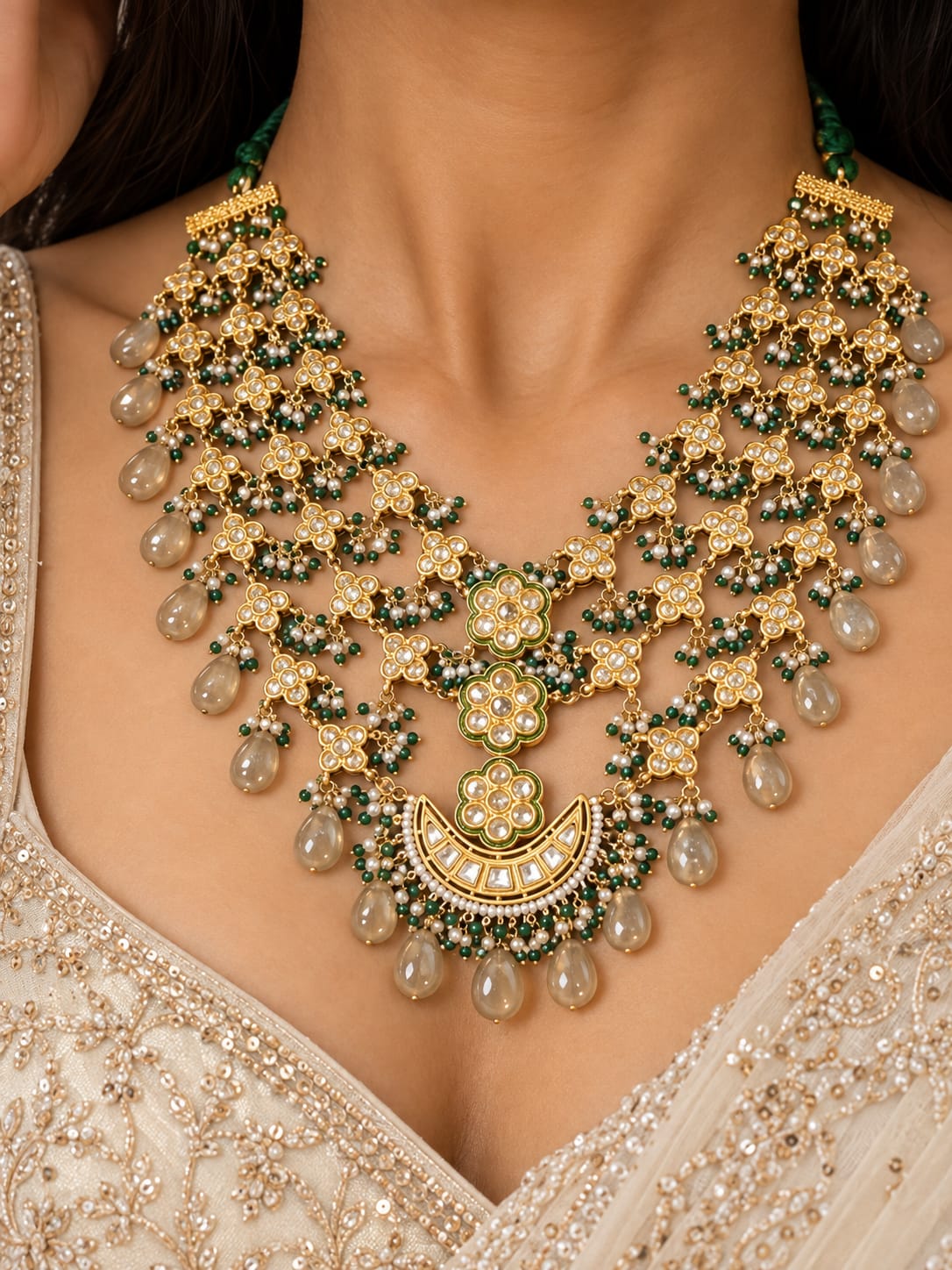 Hariyali Kundan Haar