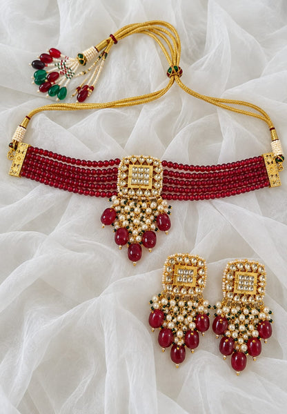 Rakta mani choker