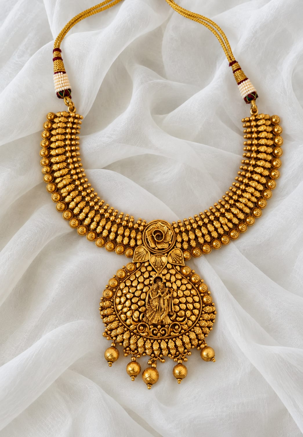 Madhuvan Raas Temple Necklace