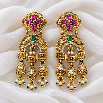 Triveni Temple Earrings