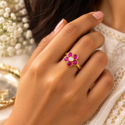 Gulmohar Blossom Ring