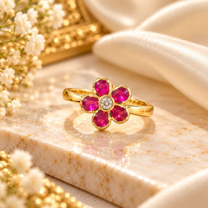Gulmohar Blossom Ring