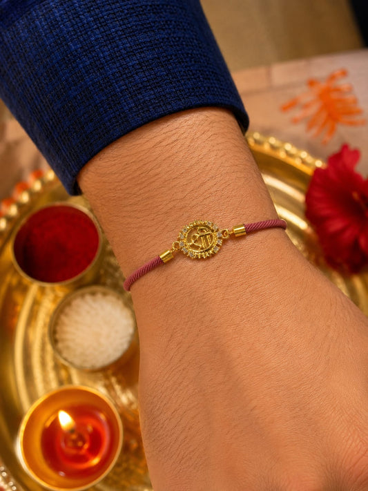 Shree Motif Rakhi in Pink