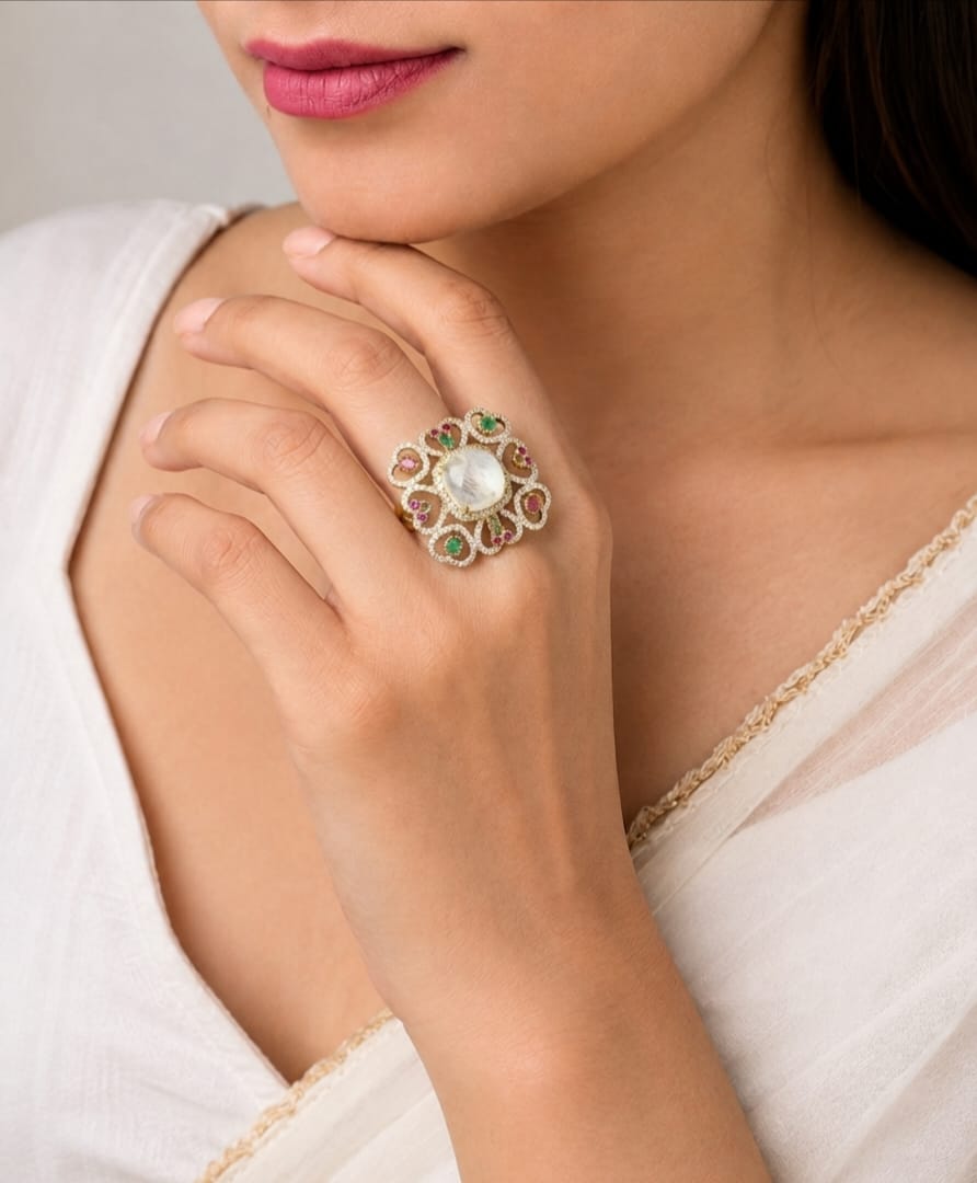 Ishani moissanite Ring