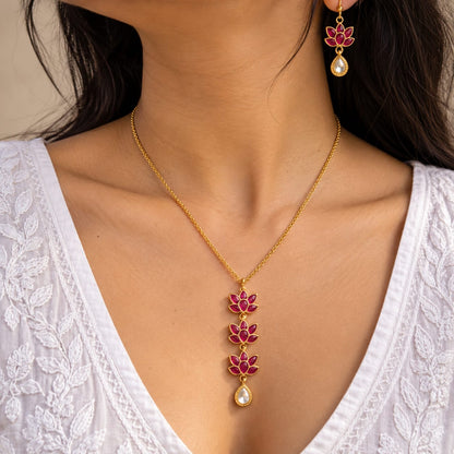 Rosalie Pendant Neck Set