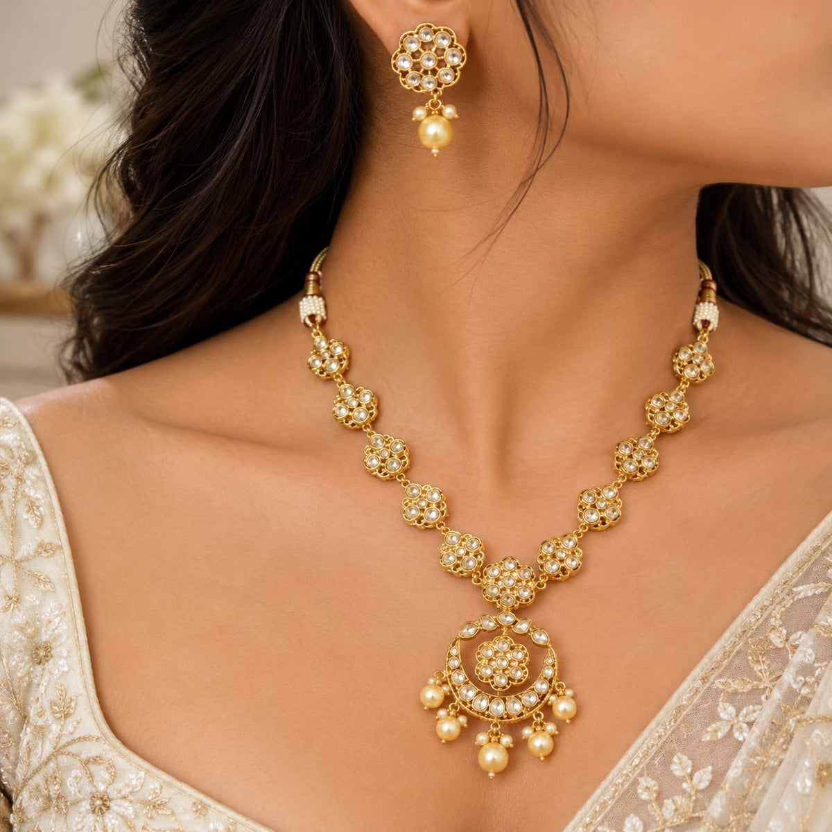 Kanchana Polki neckset