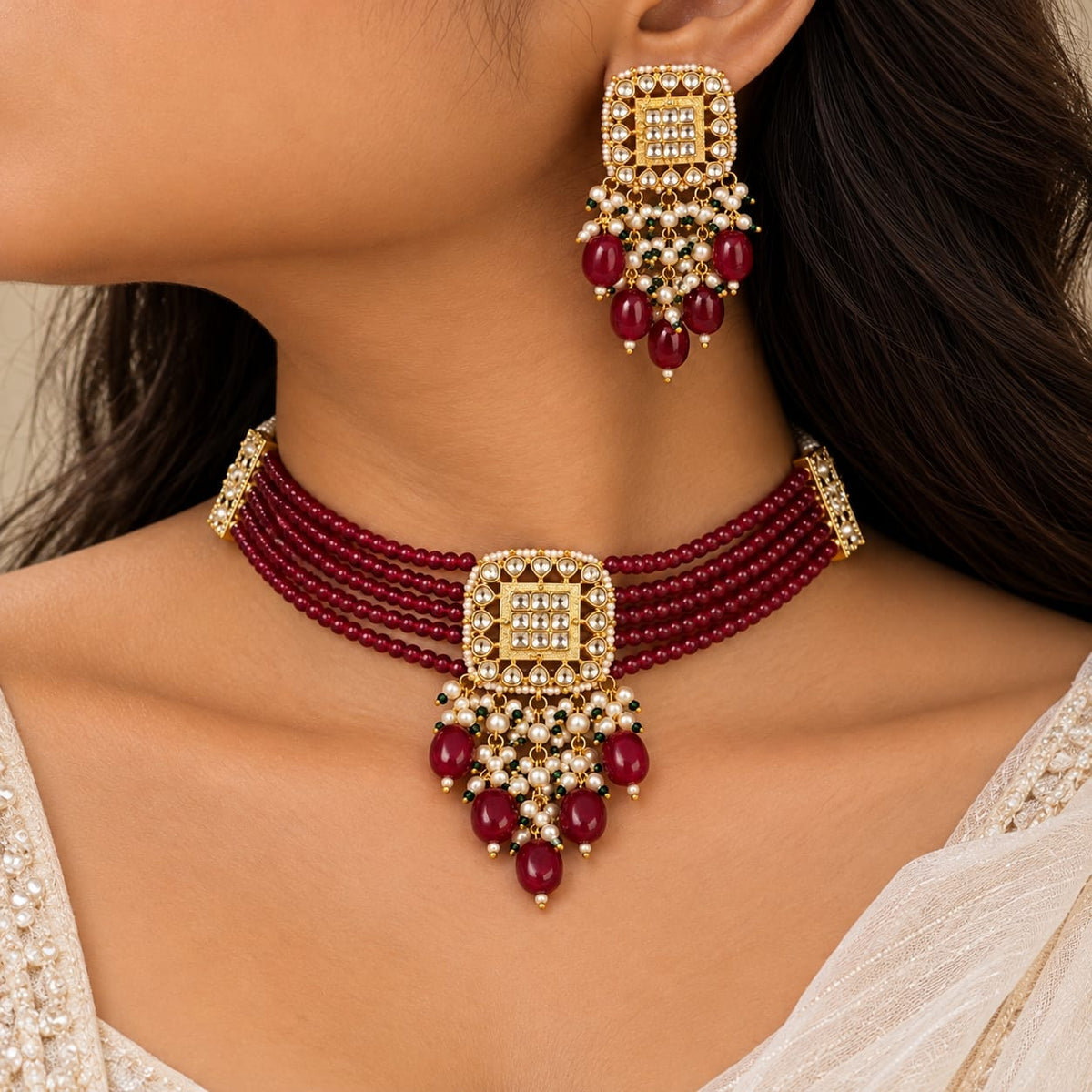Raktmani choker