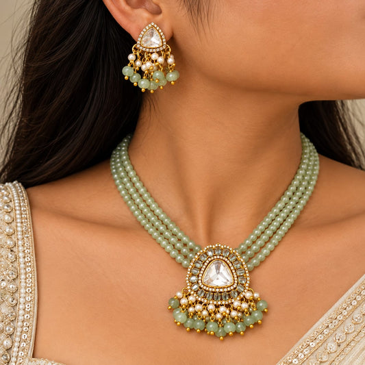 Prism Pendant  Neck Set