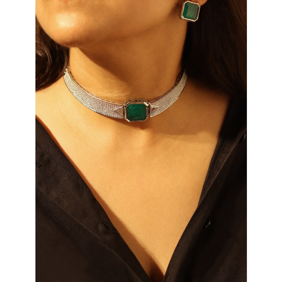 american diamond  neck set 