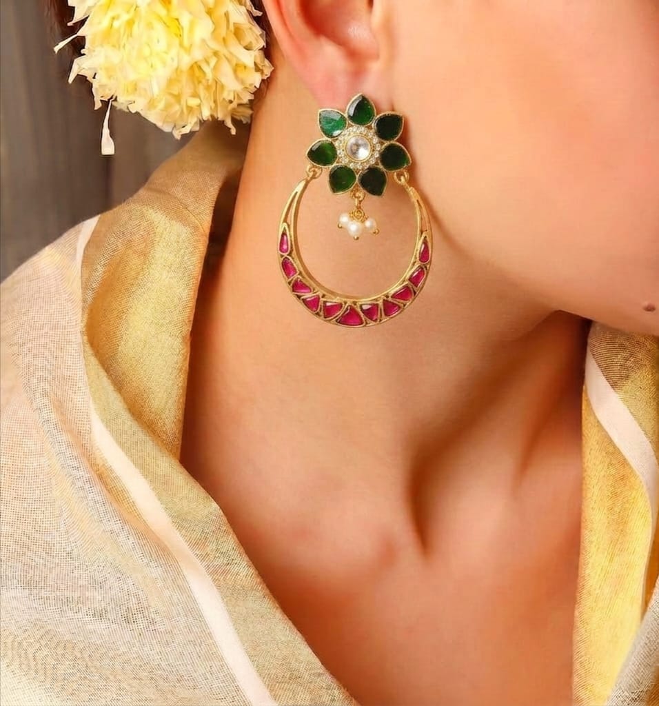 Kundan earring for women 