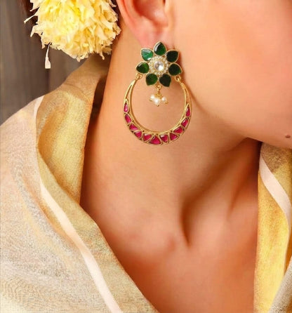 Kundan earring for women 