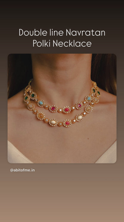 Zahra Navrattan Double Line Necklace