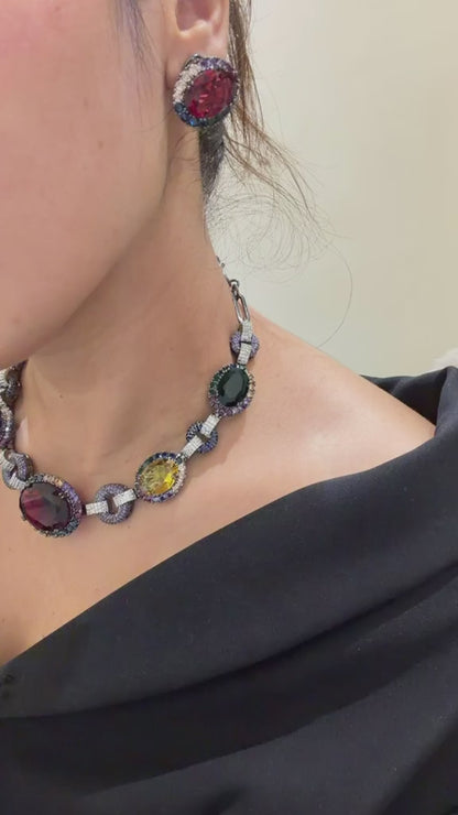Rainbow Statement Neck Set