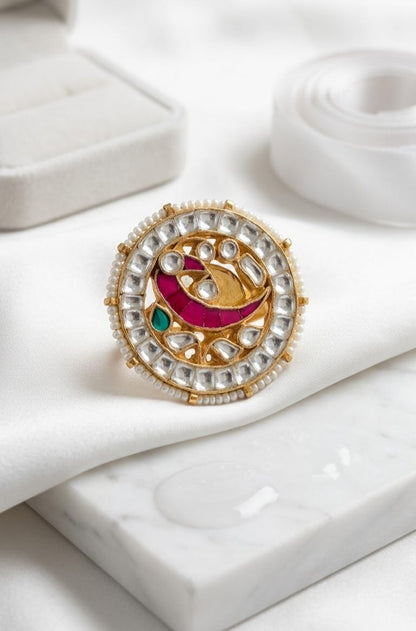 Pachi kundan ring