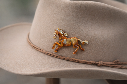 Golden Galloping Horse