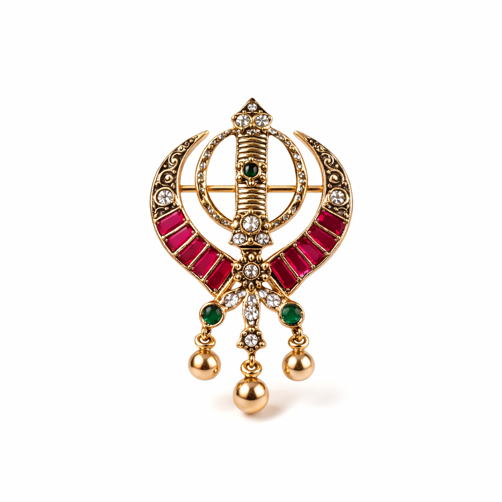 Khanda Brooch