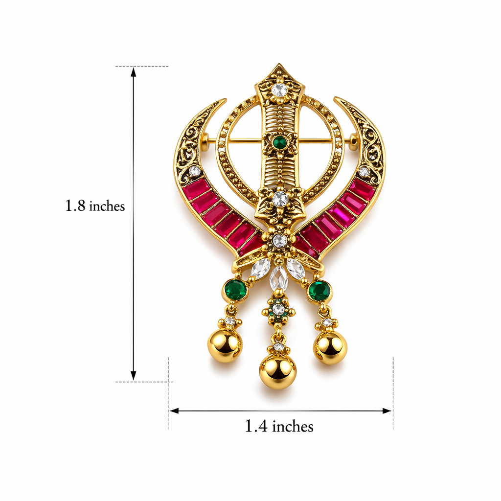 Khanda Brooch
