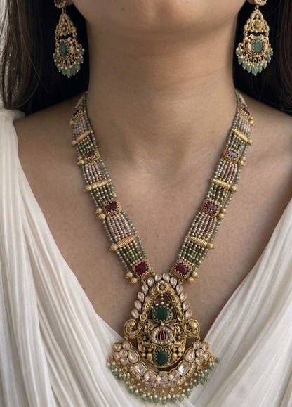 Suraiyya Gold and Green Haar