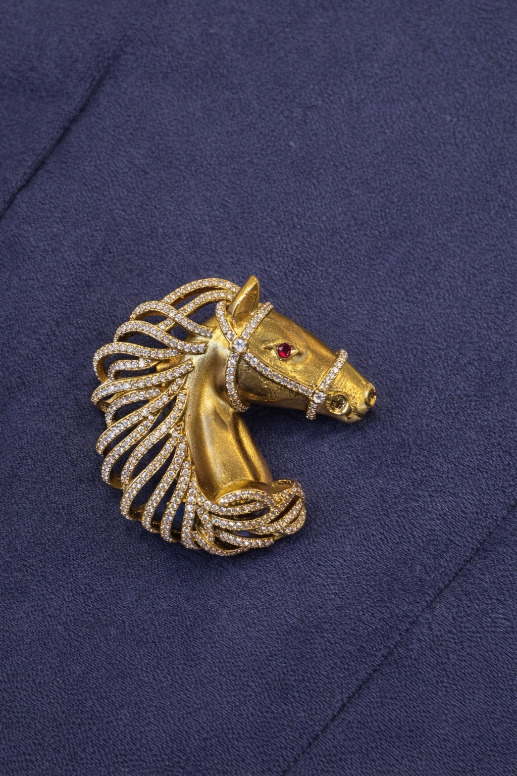 Golden Gallop Brooch
