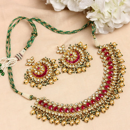 Padmavati Choker in Pachi Kundan