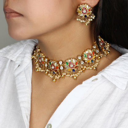 Navrattan All Over Choker