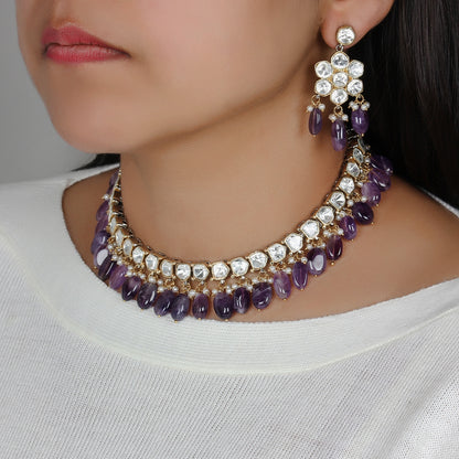 Naziya Neckpiece in Polki