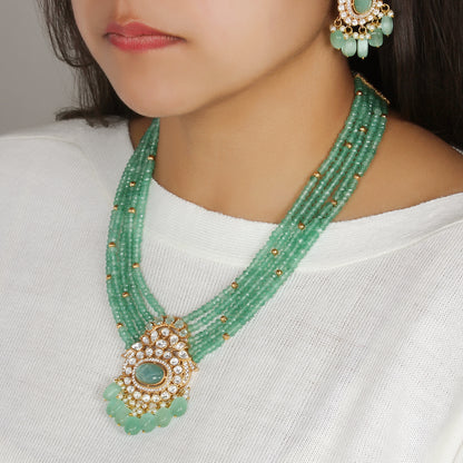 Begum Neckpiece in Polki